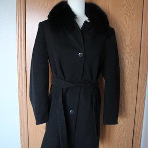 #279 Wool/fox fur coat